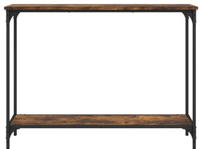 vidaXL Τραπέζι Κονσόλα Καπνιστή Δρυς 101x30,5x75εκ. Επεξεργασμένο Ξύλο