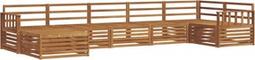 vidaXL Σειρά Καναπέ Εξωτερικού 7 pcs Φυσικό