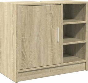 vidaXL Ντουλάπι Νιπτήρα Sonoma Δρυς 63x29x55 εκ. Επεξεργασμένο Ξύλο