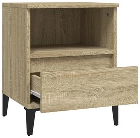 vidaXL Κομοδίνο Sonoma Δρυς 40x35x50 εκ.