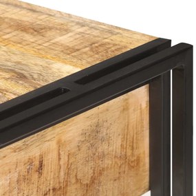 vidaXL Κονσόλα 120 x 30 x 75 εκ. από Μασίφ Ακατέργαστο Ξύλο Μάνγκο
