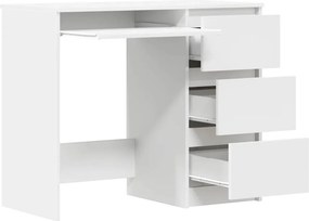 vidaXL Γραφείο Λευκό 90 x 45 x 76 εκ. από Επεξ. Ξύλο