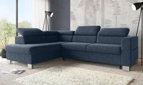 Γωνιακός Καναπές Κρεβάτι Bella Μπλε με αποθηκευτικό χώρο 255x193x95cm - Αριστερή Γωνία - TED4589