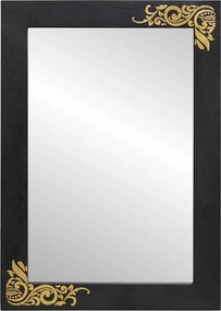 vidaXL Καθρέφτης Μπάνιου Μαύρο και Ασημί 70 x 50 x 2,5 εκ.
