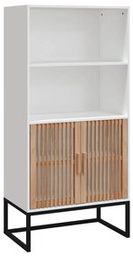 vidaXL Ντουλάπι Λευκό 60 x 35 x 125 εκ. από Επεξεργασμένο Ξύλο