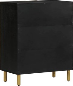 vidaXL Μπουφές Μαύρος 60x33x75 εκ. από Επεξεργασμένο Ξύλο