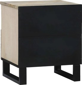 vidaXL Κομοδίνο 2 pcs Λευκό 40 x 33 x 46 εκ. Επεξεργασμένο Ξύλο