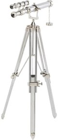 Διακοσμητικό Δαπέδου Τηλεσκόπιο Ασημί 71x49x125 εκ. - Ασημί