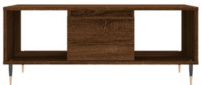 vidaXL Τραπεζάκι Σαλονιού Καφέ Δρυς 90x50x36,5 εκ. Επεξεργασμ. Ξύλο