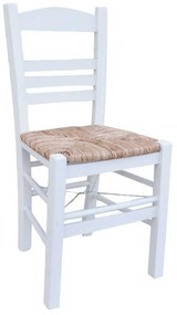 Καρέκλα Καφενείου Σίφνος White P969 Ε8 43Χ40Χ87 cm Wood, Mat