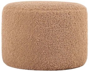 Σκαμπό Skylee Μπουκλέ 209FLF1141 54x39cm Coffee