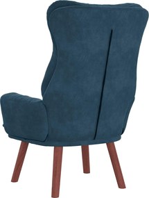 vidaXL Πολυθρόνα Μπλε 69 x 74 x 93 εκ. Βελούδο
