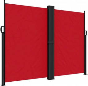 vidaXL Σκίαστρο Πλαϊνό Συρόμενο Κόκκινο 180 x 1200 εκ.