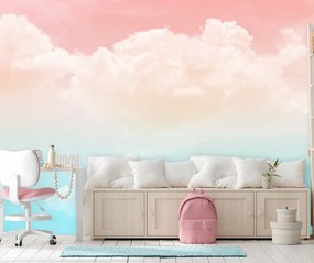 Παιδική ταπετσαρία τοίχου Ροζ σύννεφα 40005Q Αυτοκόλλητο Βινυλίου