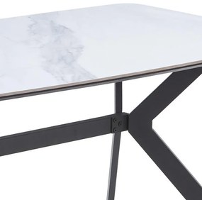 Τραπέζι Τραπεζαρίας 202 Fylliana Λευκό 160x90x75 εκ.