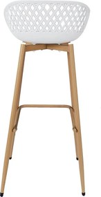 ΚΑΡΈΚΛΕΣ &amp; ΠΟΛΥΘΡΌΝΕΣ ΚΉΠΟΥ BAR STOOL MALAGA WHITE M2 A1/M2 HDO7285
