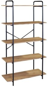 Ραφιέρα ΕΟ445,3 80x34x144cm Black-Sonoma