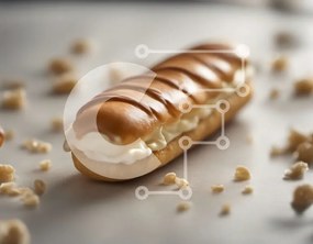 Intra Συλλεκτικό Ξύλινο Παζλ Plywood  4mm - Σάντουιτς Hot Dog με τυρί κρέμα και ξηρούς καρπούς Σε Ξύλινο Κουτί - Διαστάσεις: 10x10 cm – 25 κομμάτια