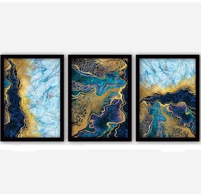 Πίνακας (Σετ 3Τμχ) 364LUL1385 35x45cm Multi Wallity Κάθετοι Plastic,Mdf