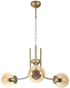 Φωτιστικό Οροφής Nevada 846STL5134 Φ65x70cm 3xE27 40W Gold Opviq
