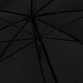 vidaXL Ομπρέλα Μαύρη 130 εκ.
