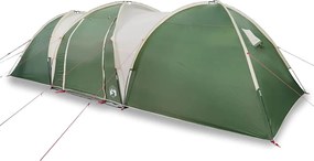 vidaXL Οικογενειακή σκηνή θόλος 8 ατόμων πράσινο αδιάβροχο