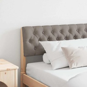 vidaXL Ταπετσαρισμένο κεφαλάρι Taupe 180 cm Στερεά ξυλεία πεύκου