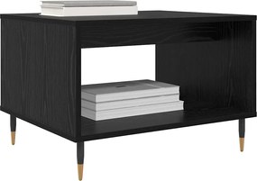 vidaXL Τραπεζάκι σαλονιού Μαύρη δρυς 60 x 50 x 40 εκ