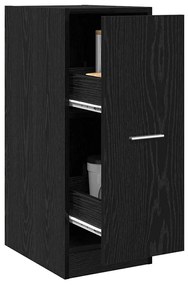vidaXL Φαρμακοποιϊκή Ντουλάπα Μαύρη δρυς 30 x 41 x 77.5 εκ