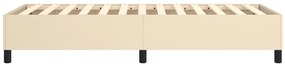 vidaXL Πλαίσιο κρεβατιού χωρίς στρώμα Κρέμα 80x200 cm Ύφασμα