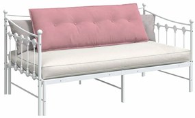 vidaXL Μαξιλάρι Πλάτης Ροζ 140 x 50 cm Υφασμάτινο Κορντουρά