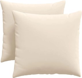 vidaXL Μαξιλάρι Καναπέ 2 pcs Μπεζ 45 x 45 cm ύφασμα