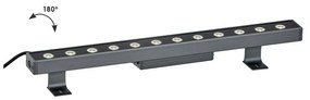 Προβολέας Γραμμικός Wall Washer Marvel 4187200 LED 36W 3200K 1548Lm 100x6,3cm Dark Grey Viokef