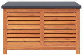 vidaXL Μπαούλο Αποθήκευσης Κήπου 90x48x55εκ. από Μασίφ Ξύλο Ευκαλύπτου