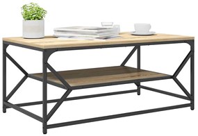 vidaXL Τραπεζάκι σαλονιού Sonoma Δρυς 90 x 50 x 40 cm