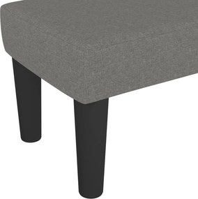 vidaXL Πάγκος Σκούρο Γκρι 100x30x30 εκ. Υφασμάτινος