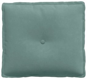 vidaXL Μαξιλάρι Πλάτης Θαλασσί 50 x 45 εκ. Υφασμάτινο Κορντουρά