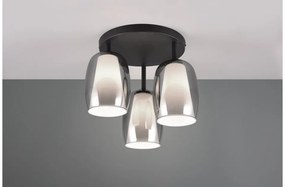 Πλαφονιέρα Φωτιστικό Οροφής 3xΕ14 Μαύρο Barret 617500354 Trio Lighting-617500354-Μαύρο 617500354