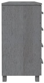 vidaXL Συρταριέρα HAMAR Σκ. Γκρι 113 x 40 x 80εκ. Μασίφ Ξύλο Πεύκου