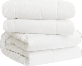 vidaXL Κουβέρτα ολόκληρου του χρόνου Λευκό 200 x 220 cm Ίνες μπαμπού