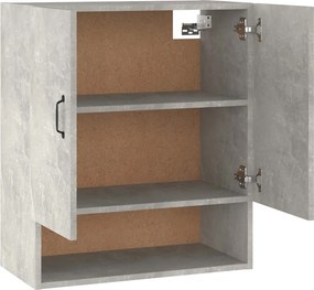 vidaXL Ντουλάπι Τοίχου Γκρι Σκυρ. 60x31x70 εκ. Επεξεργασμένο Ξύλο
