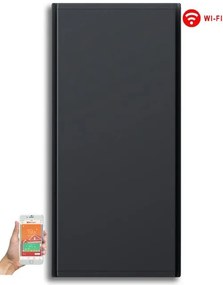 Radialight Icon WiFi 750 Watt Ανθρακί - Κάθετο Ψηφιακό Σώμα Θέρμανσης
