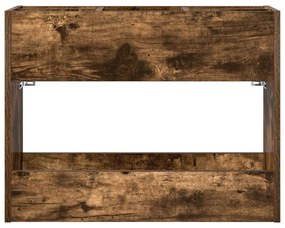 vidaXL Σχέδιο &amp; βάση αποθήκευσης Καπνιστό Δρύς 65 x 24 x 50 εκ