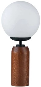 Φωτιστικό Επιτραπέζιο 534LUN5195 Φ15x33cm 1xE27 40W Walnut-White Opviq