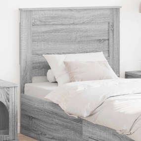 vidaXL Κεφαλάρι Γκρίζο Σονομα Επεξεργασμένο Ξύλο