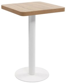 vidaXL Τραπέζι Bistro Ανοιχτό Καφέ 50 x 50 εκ. από MDF