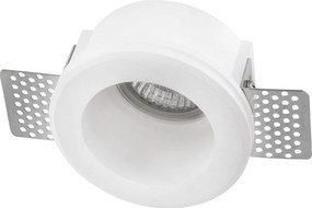 Γύψινο Σποτ Χωνευτό Cosimo Trimless GU10 Κοπή ⌀9,4cm Λευκό