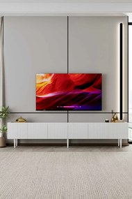 Έπιπλο Τηλεόρασης Λευκό CLOTA 240x29x20