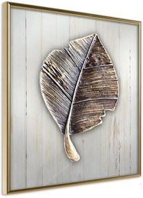 Αφίσα - Metal Leaf - 50x50 - Χρυσό - Χωρίς πασπαρτού