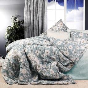 Σεντόνια Υπέρδιπλα (Σετ 240x270) Dimcol Ήρα 425 White/Denim